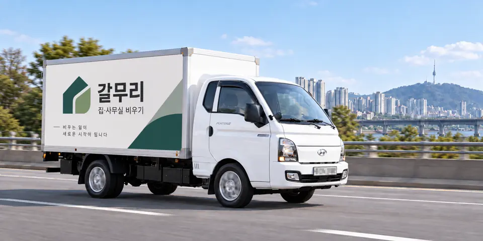 상야동 유품정리 | 갈무리 작업 차량, 그림